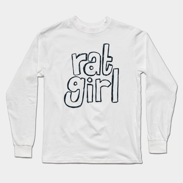 Rat Girl Long Sleeve T-Shirt by Krumla